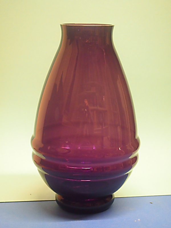 Geladen Zwart Op de grond Leerdam paars glazen vaas C. Lebeau – Galerie Giesbers